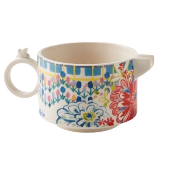 Anthropologie Red Motif Mason Creamer - Picture 1 of 6